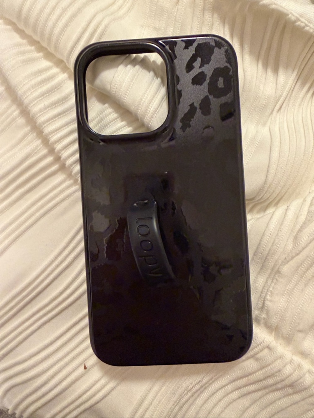 Black Onyx Leopard Loopy iPhone 13 Pro